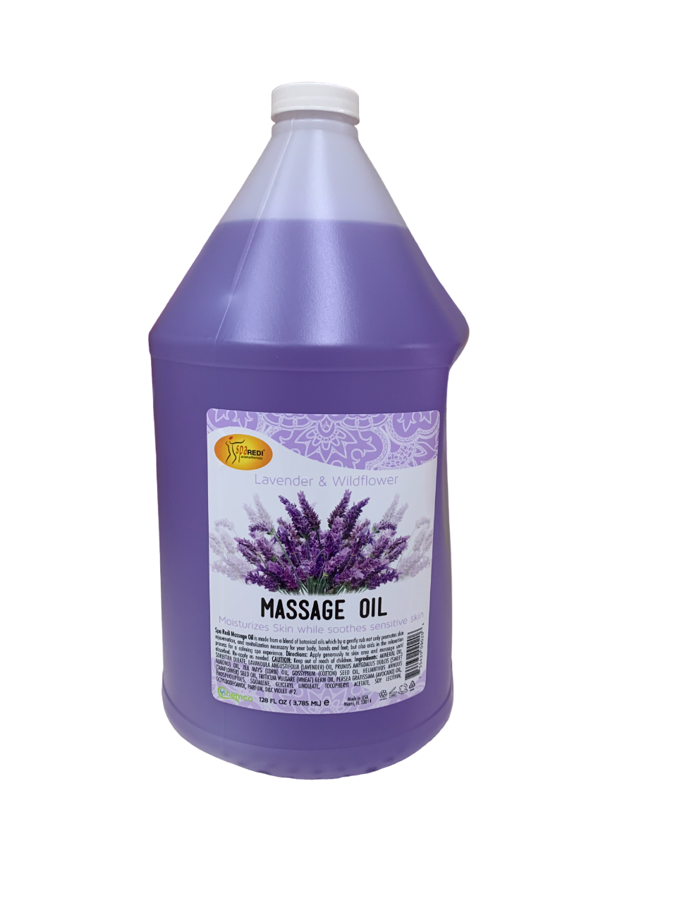 SpaRedi Massage Oil Lavender and Wildflower